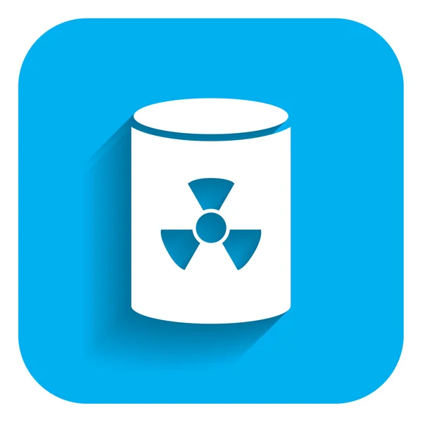 Nuclear waste barrel — Stock Vector