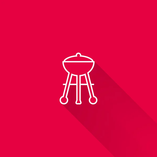 Parrilla de carbón — Vector de stock