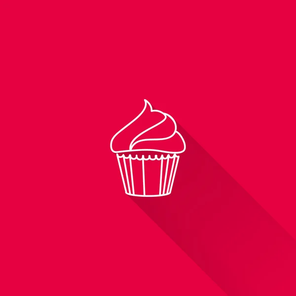 Icône Cupcake — Image vectorielle