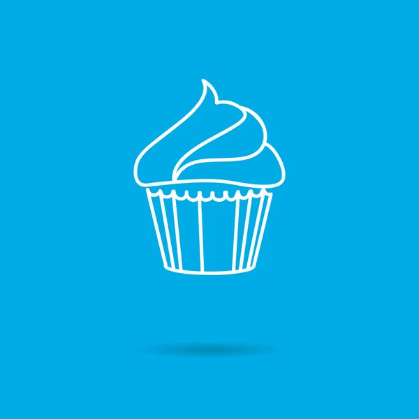 Icône Cupcake — Image vectorielle