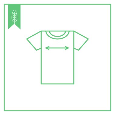 T-shirt boyutu simgesi