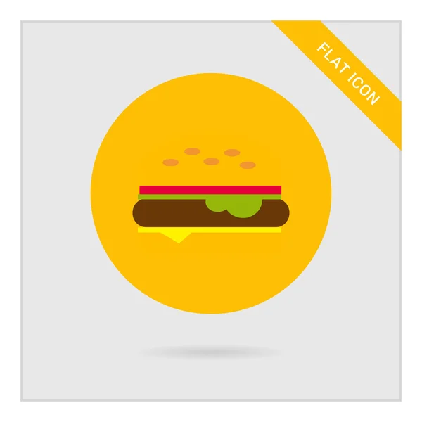 Burger Icoon — Stockvector