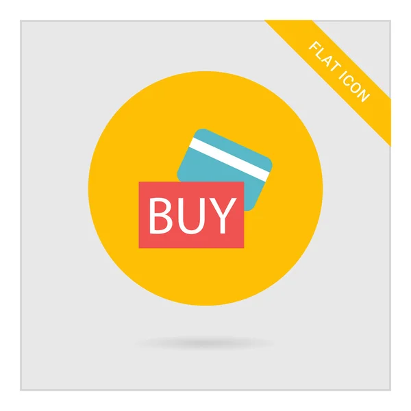 Buying by credit card — Stock Vector