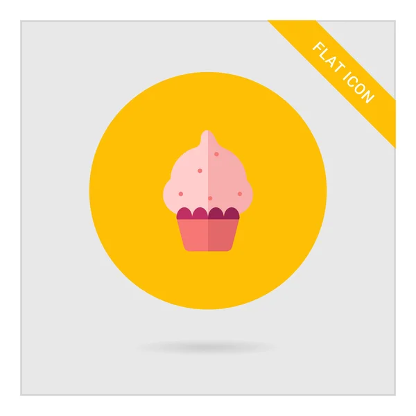 Icône Cupcake — Image vectorielle