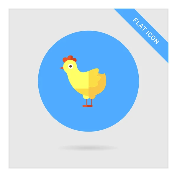 Icono de pollo — Vector de stock