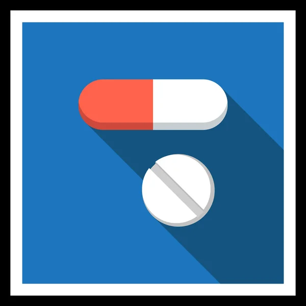 Capsule and pill — Stock Vector