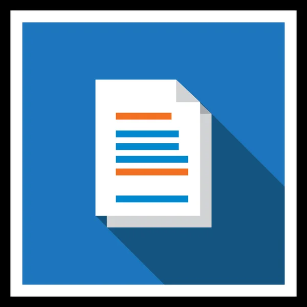 Documento icono — Vector de stock