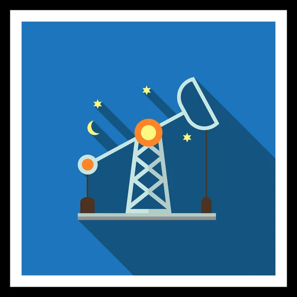 Oil rig — Stock Vector