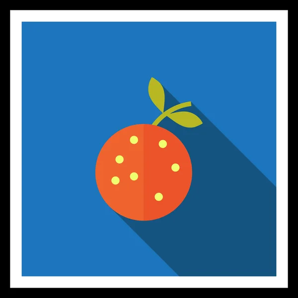Narancssárga ikonra — Stock Vector