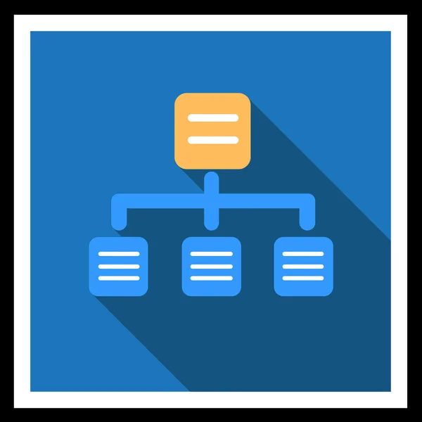 Organigrama organizativo — Vector de stock