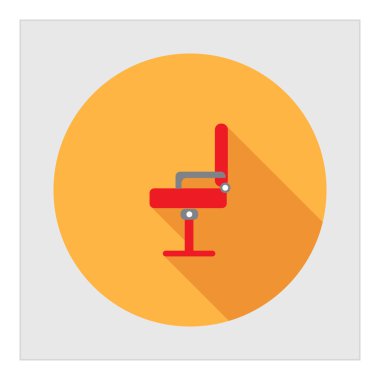 Kırmızı ofis koltuğu