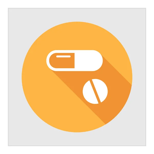 Pictogram capsule en pil — Stockvector