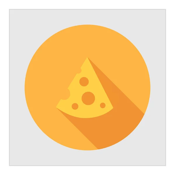 Cut cheese piece — Stock Vector