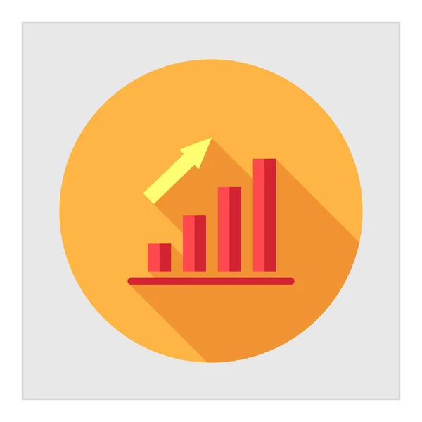 Groeiende staafdiagram — Stockvector