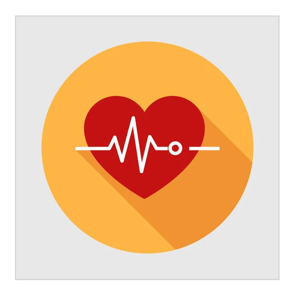 Электрокардиограмма сердца — стоковый вектор