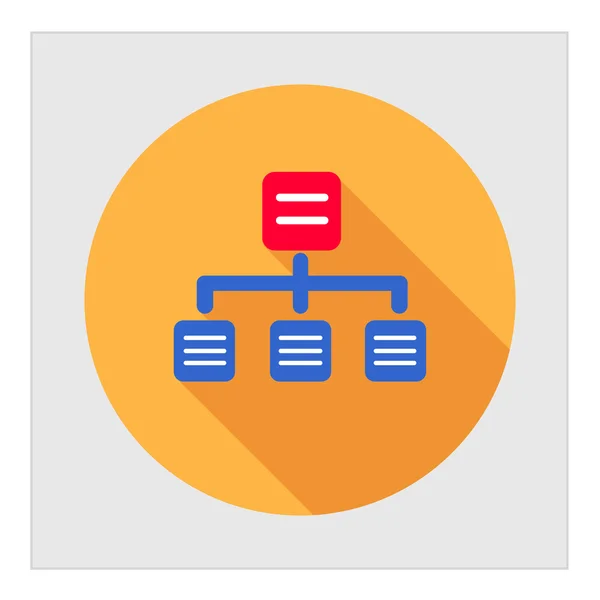 Organigrama organizativo — Vector de stock