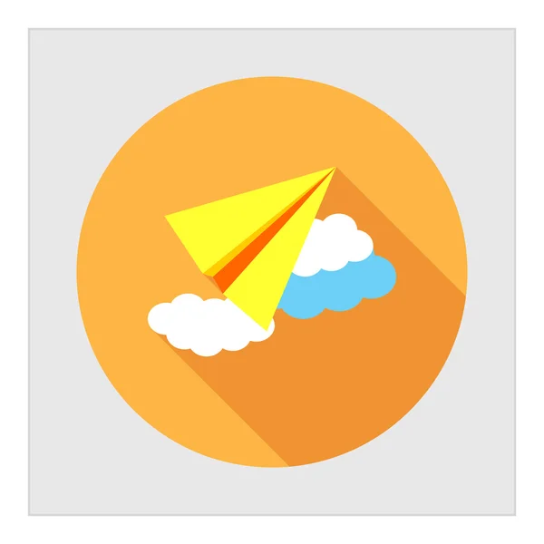 Paper plane icon — Stock Vector