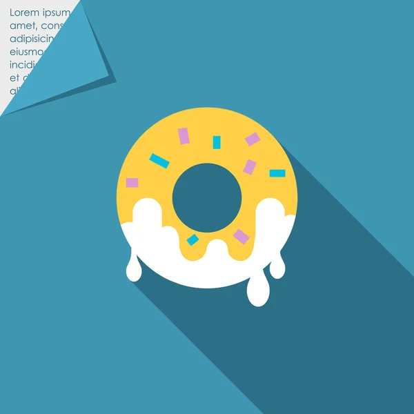 Donut-Ikone — Stockvektor