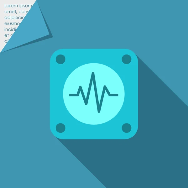 Elettrocardiogramma — Vettoriale Stock