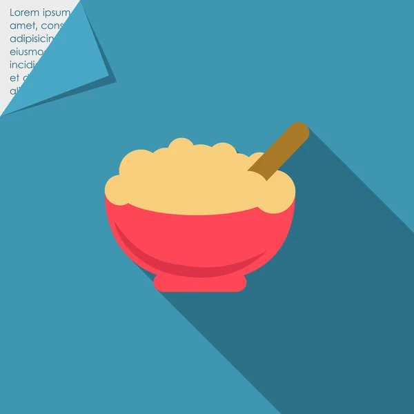 Icône de porridge — Image vectorielle