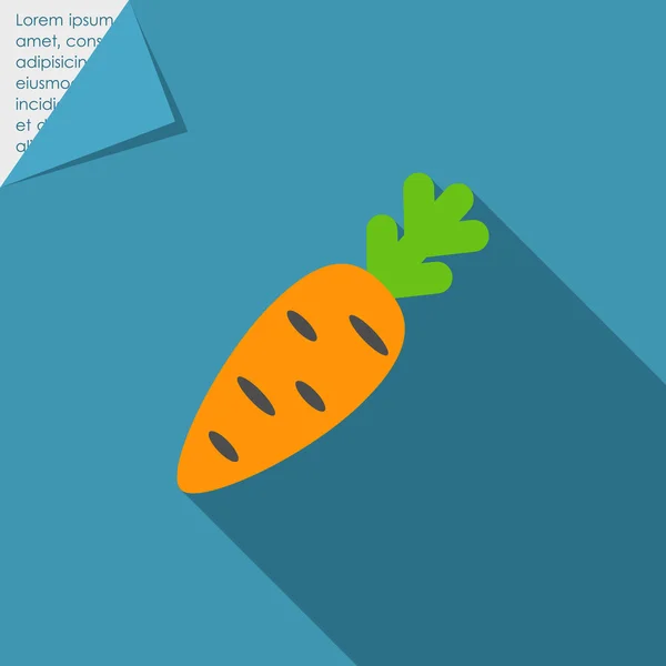 Icono de zanahoria — Archivo Imágenes Vectoriales