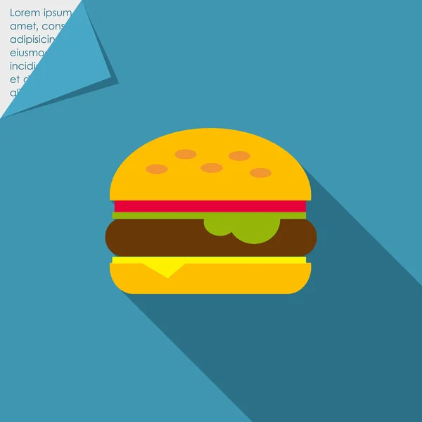 Burger-Ikone — Stockvektor