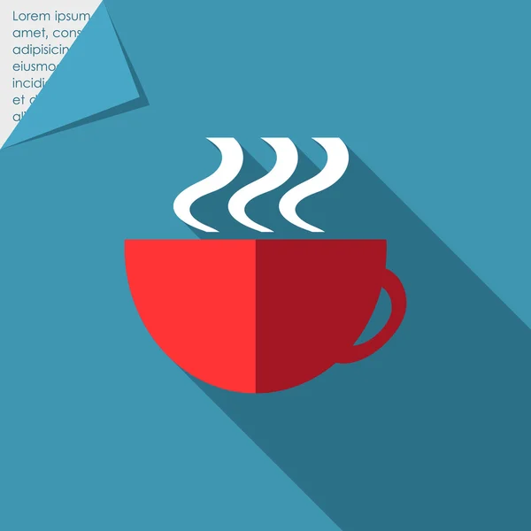 Koffiepauze pictogram — Stockvector