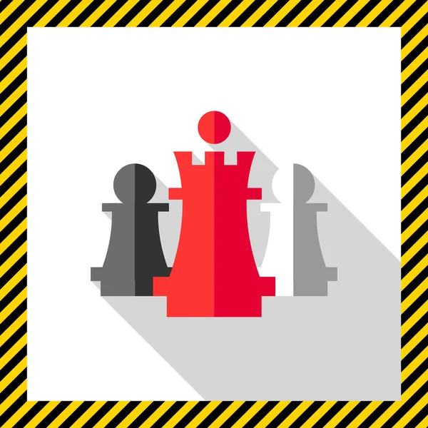 Chess king and pawns — Stock Vector