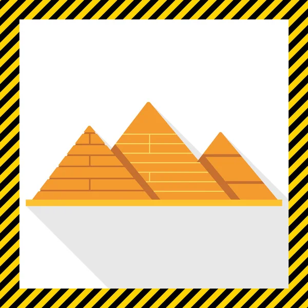 Giza piramisok ikon — Stock Vector