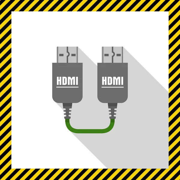 HDMI to HDMI cable — Stock Vector