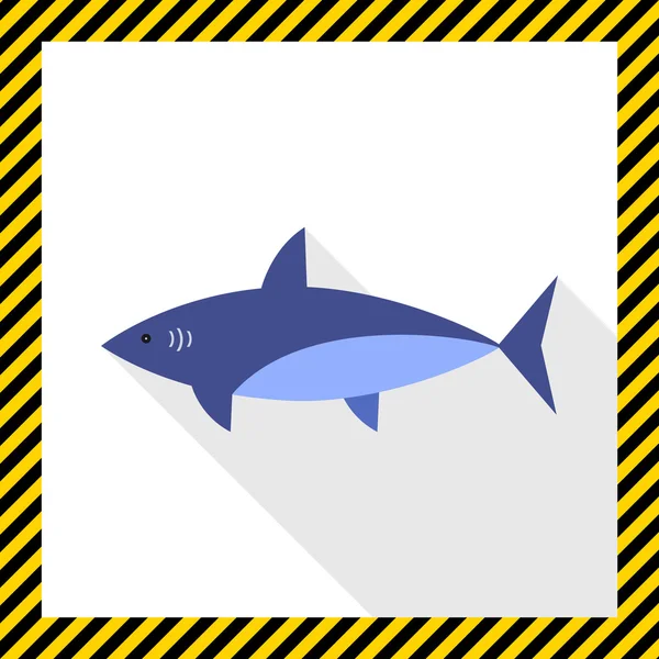 Icona dello squalo — Vettoriale Stock