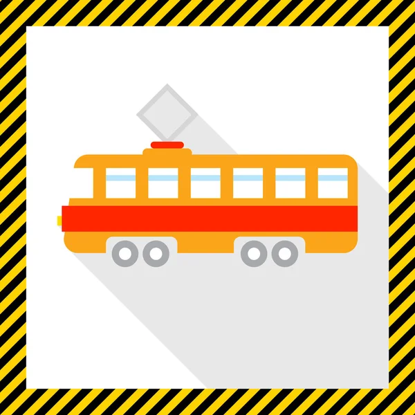 Tram pictogram — Stockvector