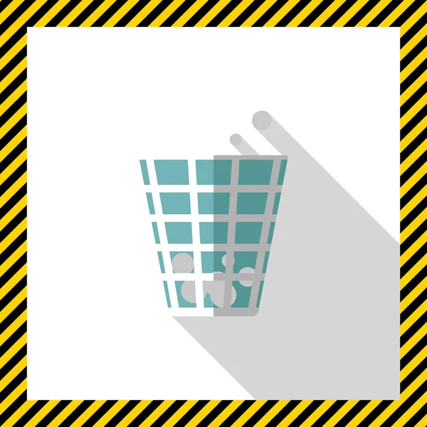 Wastepaper basket — Stock Vector