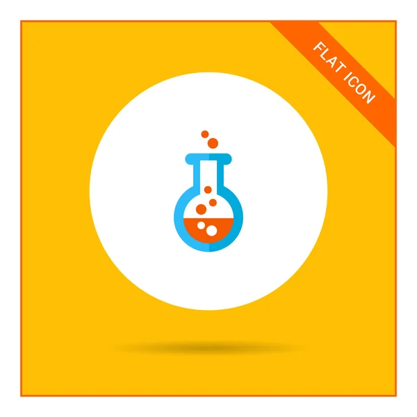 Chemical laboratory flask — Stock Vector