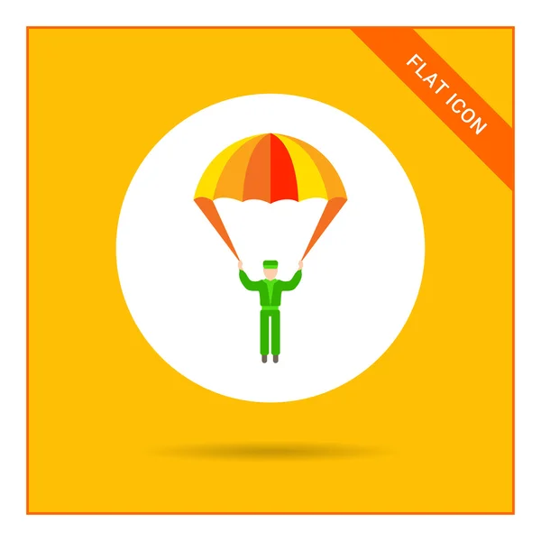Ícone de paraquedas — Vetor de Stock