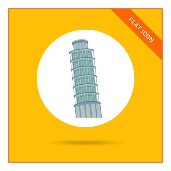 Pisa Kulesi simgesi — Stok Vektör