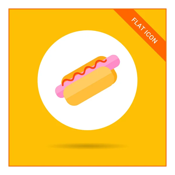 Hotdog pictogram — Stockvector