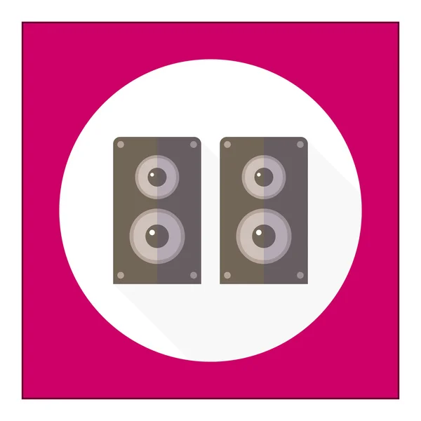 Haut-parleurs acoustiques — Image vectorielle