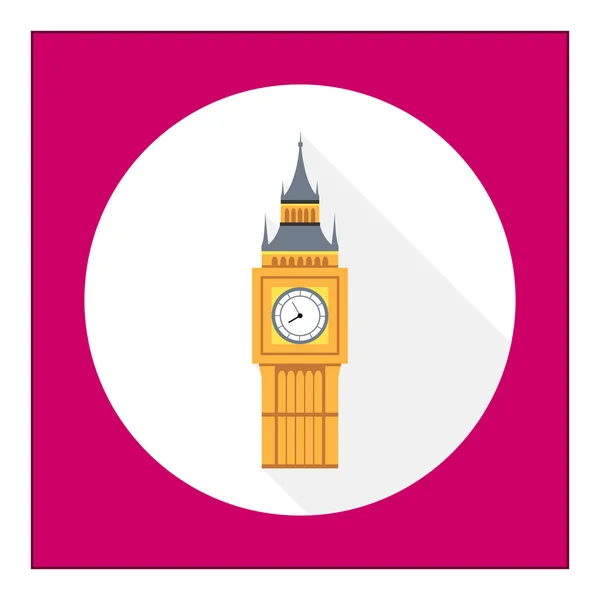 De Big ben pictogram — Stockvector