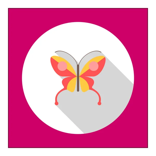 Roter Schmetterling — Stockvektor
