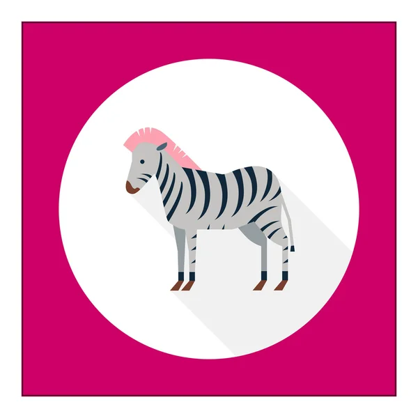 Zebra icon — Stock Vector