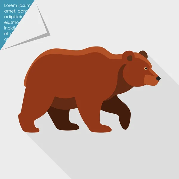 Medve ikon — Stock Vector