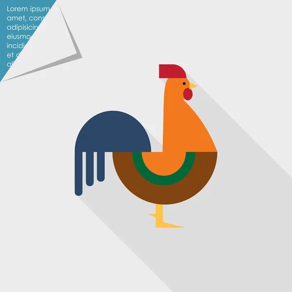 Cockerel pictogram — Stockvector