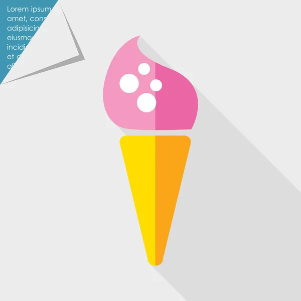 Ice cream icon — Stock Vector