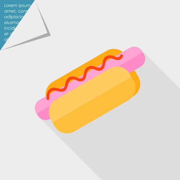 Hotdog-Ikone — Stockvektor