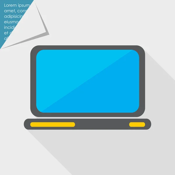 Laptop ikon — Stock Vector