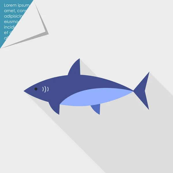 Акула значок — стоковий вектор