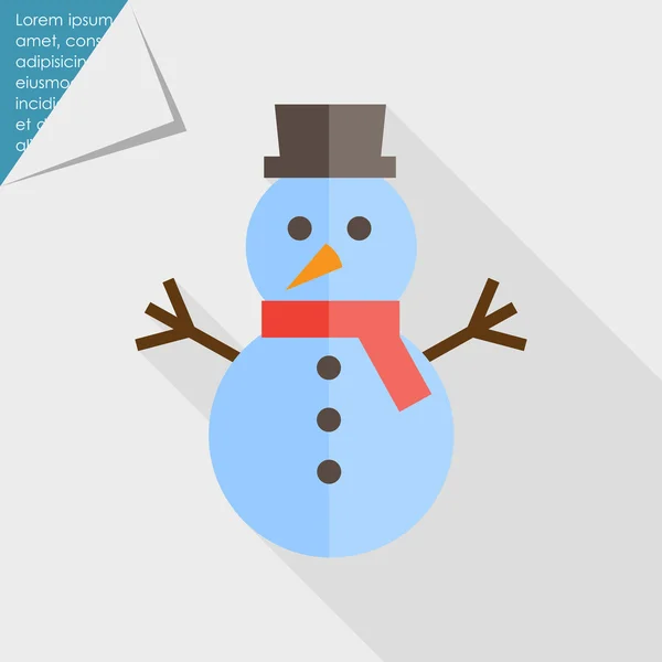 Snowman icon — Stock Vector