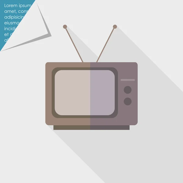 Retro TV set — Stock Vector