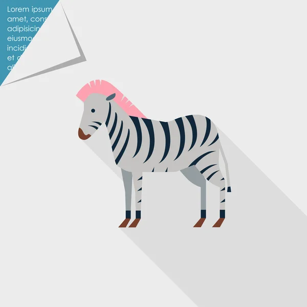 Icona zebra — Vettoriale Stock